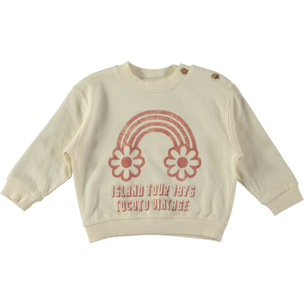 Tocoto Vintage Baby Island Tour Sweatshirt Off White