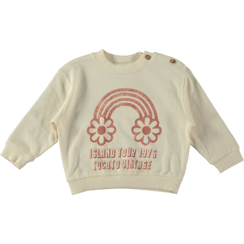 Tocoto Vintage Baby Island Tour Sweatshirt Off White