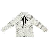Coco Blanc Polka Dot Blouse Cream/Black
