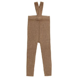 Coco Blanc Knit Suspender Leggings Mocha