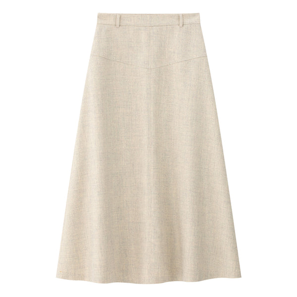 Coco Blanc Chevron Skirt Cream