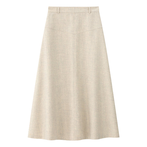 Coco Blanc Chevron Skirt Cream