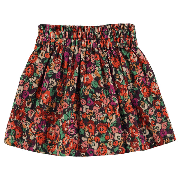 Piupiuchick Knee-Lenght Skirt Multicolor Flowers