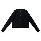 Coco Blanc Ribbed Cardigan Black
