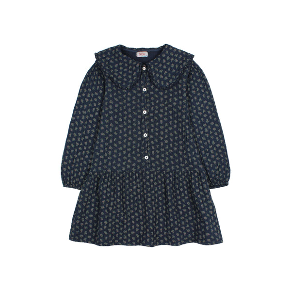 Buho Cottage Maxi Dress Navy