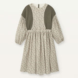 Popelin Floral Print Dress With Side Panels