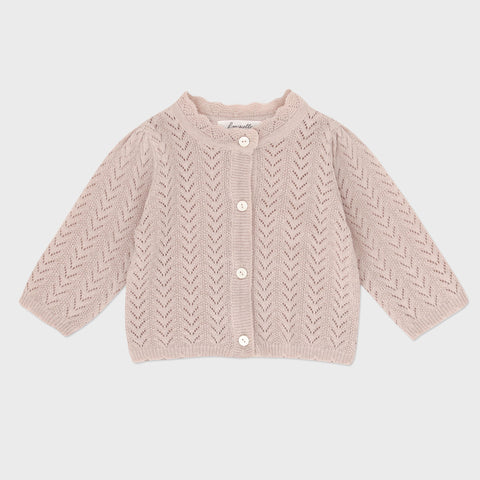 Louisiella Baby Ianthe Knit Cardigan Pink