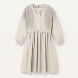 Popelin Sand Dress With Side Panels