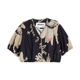 Wolf & Rita Girl Blouse Lia Woven Botanical Black