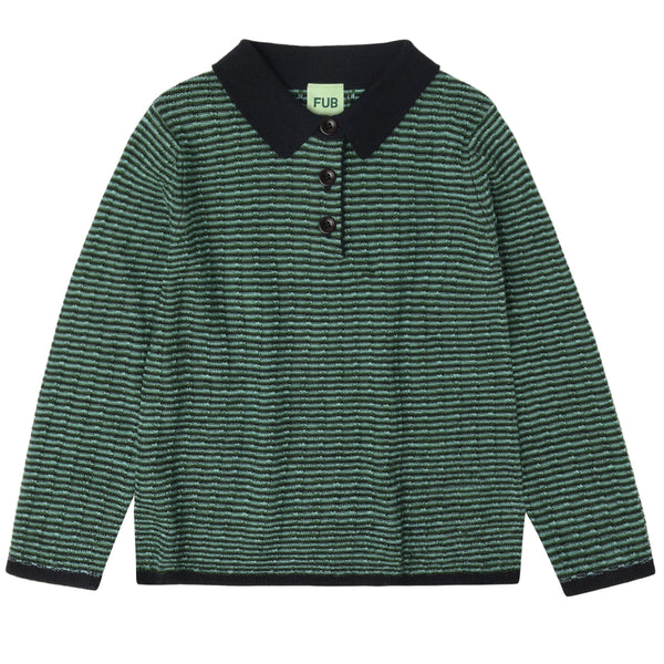 Fub Polo Shirt Dark Navy/Forest/Aqua