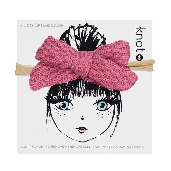 Knot Hairbands Knitted Bow Band // Berry