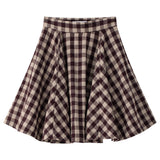 Coco Blanc Burgundy Circle Skirt Burgundy