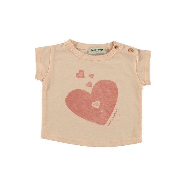 Tocoto Vintage Baby Hearts T-Shirt Pink