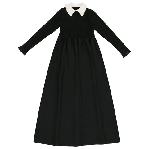 Coco Blanc Collared Maxi Black