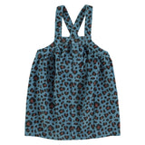 Piupiuchick Knee-Lenght Dress Straps Blue Animal Print