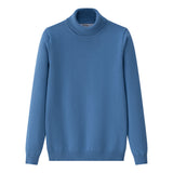Coco Blanc Fine Knit Turtle Neck Blue