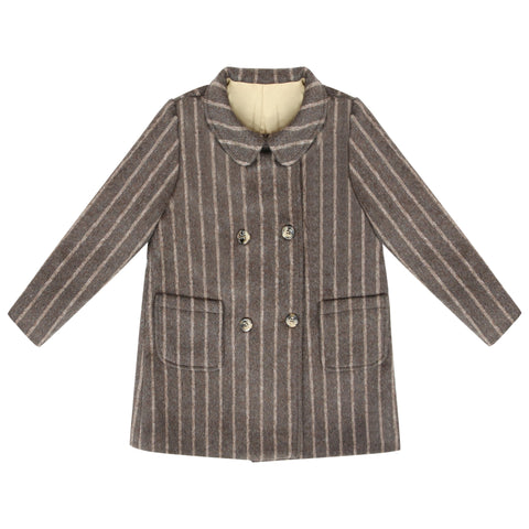 Coco Blanc Double Breasted Coat Mocha