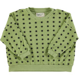 Piupiuchick Sweatshirt Green Black Stars
