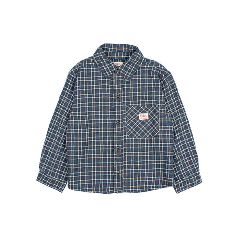 Buho Tartan Shirt Navy