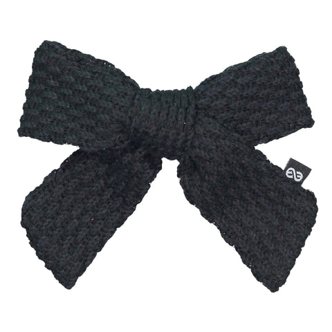 Knot Hairbands Knitted Bow Clip // Black