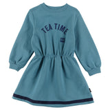 Loud Apparel Cuddle Dress Waisted Turquoise