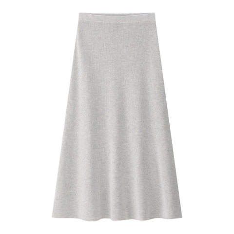 Coco Blanc Knit Skirt Marled Grey