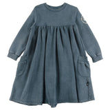 Loud Apparel Passion Dress Bubble Pockets Green Storm Marble Dye