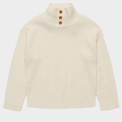FUB Buttom Up Sweater Ecru