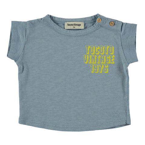 Tocoto Vintage 1976 Baby T-Shirt Blue