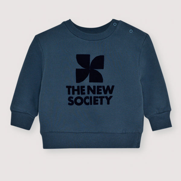 The New Society TNS Logo Baby Sweatshirt Void Blue