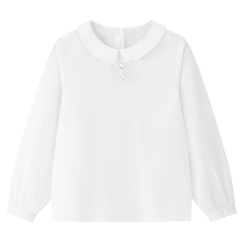Coco Blanc White Peter Pan Shirt