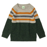 Fub Raglan Sweater Forest/Dark Navy Melange