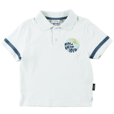 Loud Apparel Malama T-Shirt Polo Delicate Blue