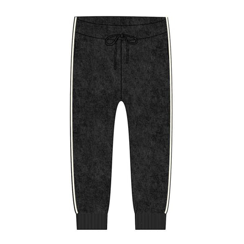 Coco Blanc Velour Pajama Black