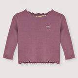 The New Society TNS Rib Baby Tee Grape Bliss
