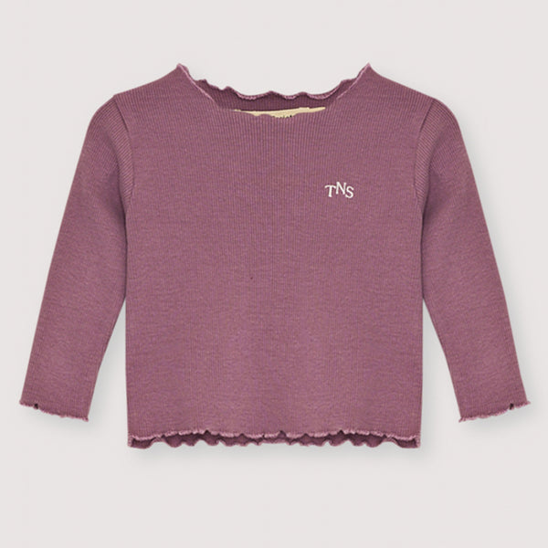 The New Society TNS Rib Baby Tee Grape Bliss
