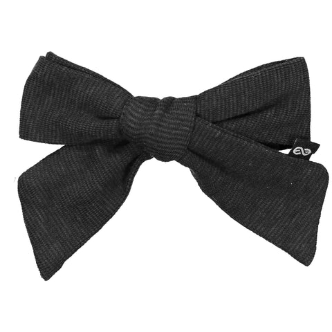 Knot Hairbands Jersey Bow Clip // Black