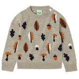 Fub Baby Jaquard Sweater Oat Melange