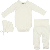 Coco Blanc Velour Wrap Set Cream