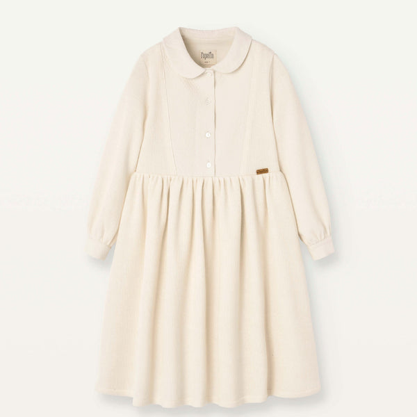 Popelin Knitted Dress With Baby Collar