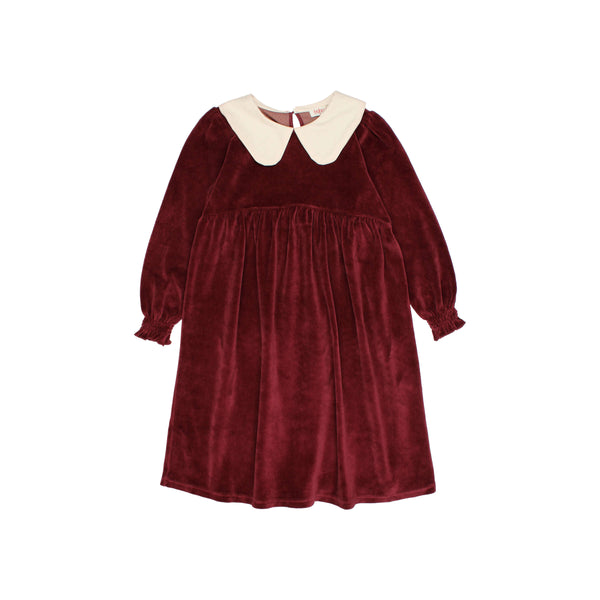 Buho Velvet Dress Pomegranate