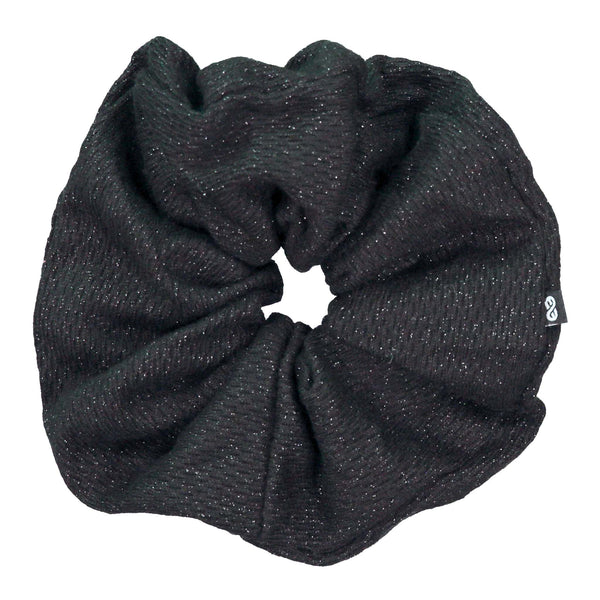 Knot Hairbands Metallic Scrunchie // Black