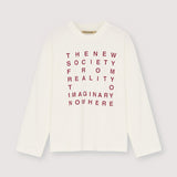 The New Society Oscar T-Shirt Moonlight White