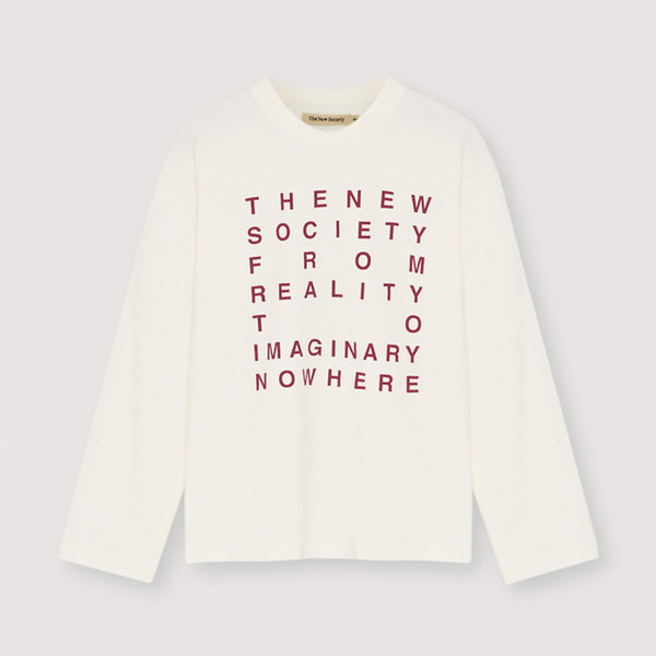 The New Society Oscar T-Shirt Moonlight White