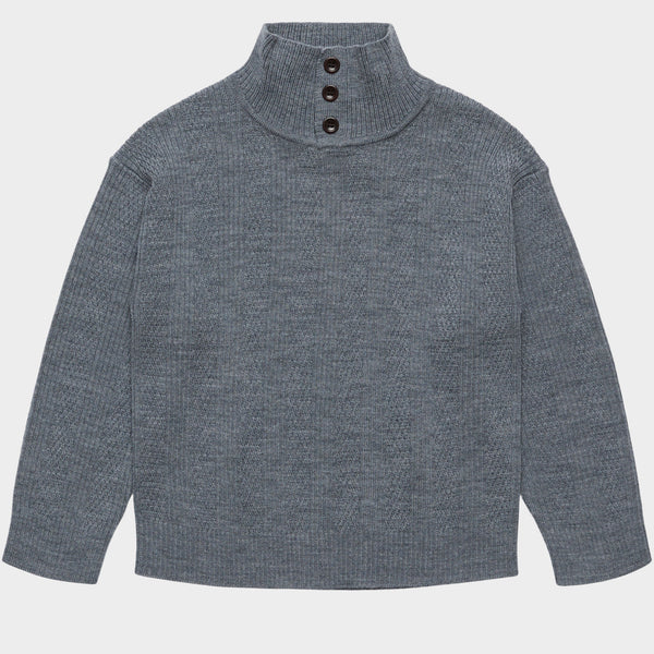 FUB Buttom Up Sweater Steel
