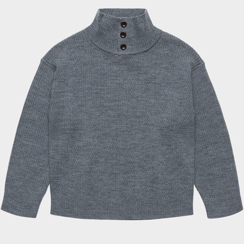FUB Buttom Up Sweater Steel