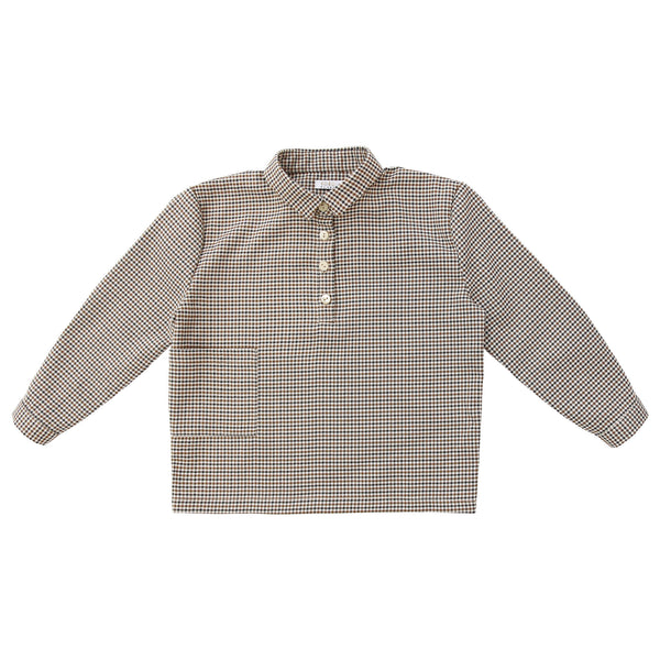 Coco Blanc Houndstooth Boxy Shirt Houndstooth