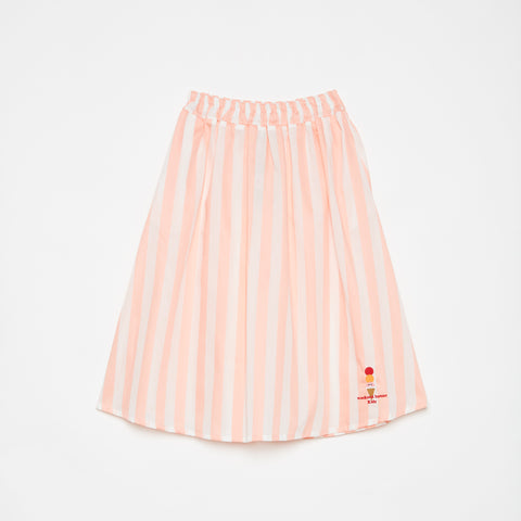 Weekend House Kids Pink Stripes Ice Cream Loing Skirt White/Pink