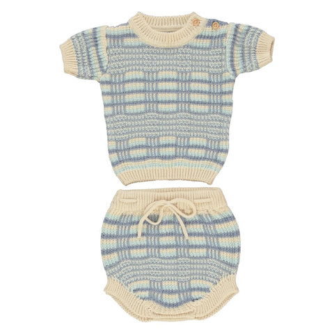 Bebe Organic Thomas Baby Set Lagoon Knit