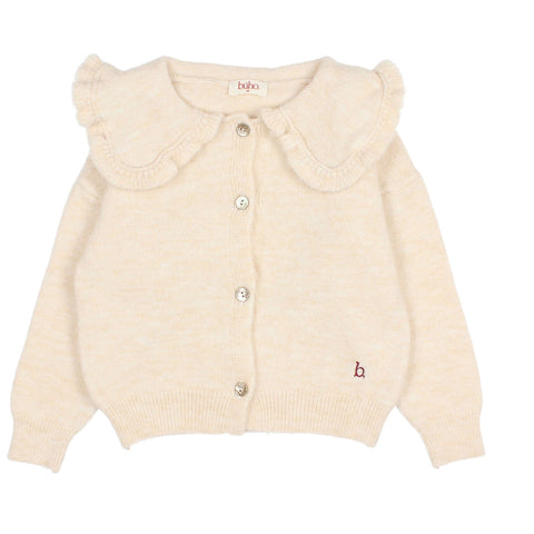 Buho Girly Cardigan Ecru